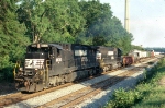 NB freight going by the power plant 